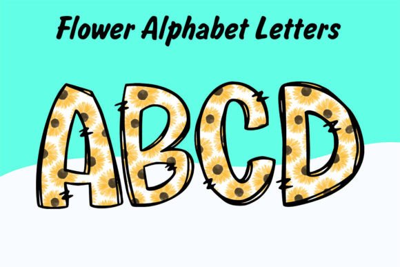 Download Sunflower Alphabet Doodle Spring Png - Spring png Collection