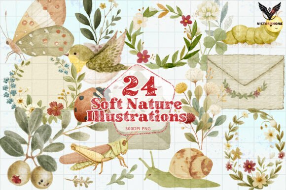 Download Soft Nature Illustrations PNG - Nature illustrations Collection