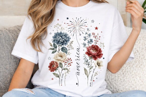 Download Let Freedom Ring PNG, Patriotic Floral - Freedom Collection