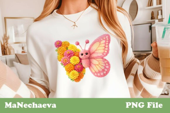 Download Faux Fur Butterfly Floral Spring PNG - Spring png Collection