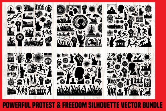 Download Powerful Protest &amp; Freedom Silhouette&nbsp; - Freedom Collection