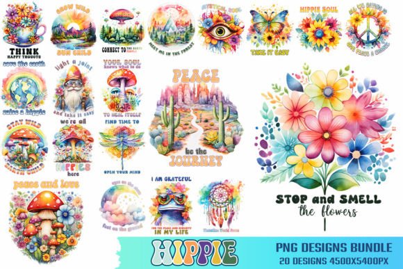 Download Hippie PNG Files Bundle - Hippie Collection