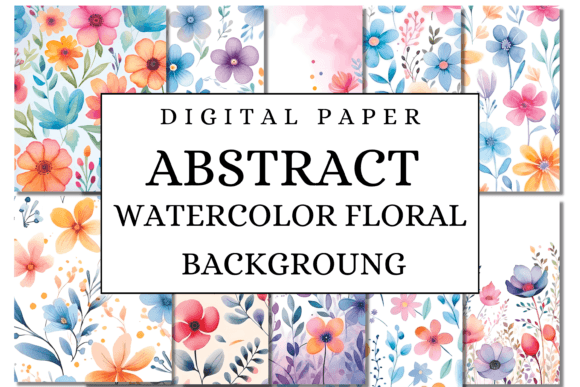 Download Abstract Watercolor Floral Background - Watercolor floral background Collection