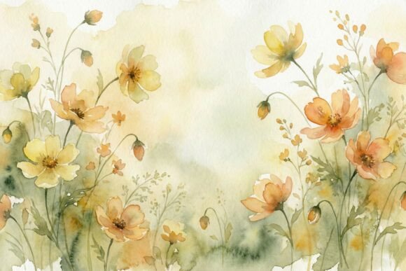 Download Watercolor Floral Background - Watercolor floral background Collection