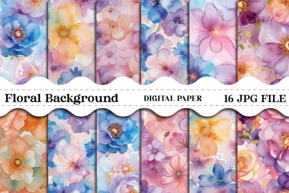 Download Watercolor Floral Background - Watercolor floral background Collection